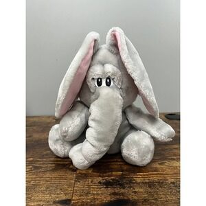 Vintage Applause Grey Elephant with Sad Eyes Plush